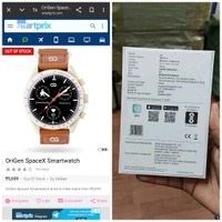OriGen SpaceX Smart Watch for Men & Women, 1.28 Round dial AmoLed Display, AI Voice Assistant, 15 Days Battery On Standby, IP68 Water Resistant, BT Calling - 1 Month Cybzone Warranty, Saturn-Grey