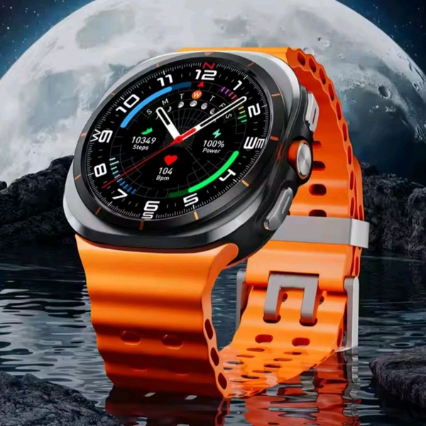 New Sk7 Ultra Smartwatch With Amoled Screen, Activity & Fitness Tracker, Long Battery Backup, Magnetic Charging, Sports Modes - Perfect for Personal Use and Birthday Gifts - 1 Month Cybzone Warranty