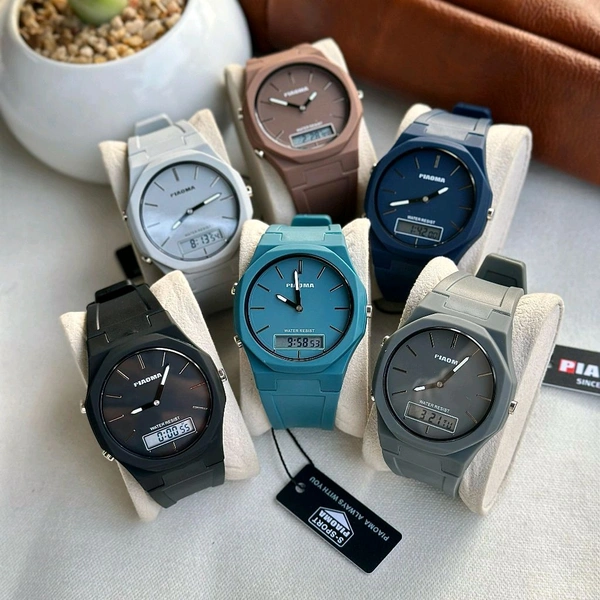 Piaoma Waterproof Digital Quartz Movement Watch With High Quality Strap Best finishing Body & Case - SRP1
