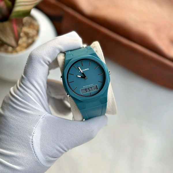 Piaoma Waterproof Digital Quartz Movement Watch With High Quality Strap Best finishing Body & Case - SRP4