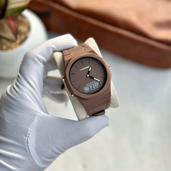 Piaoma Waterproof Digital Quartz Movement Watch With High Quality Strap Best finishing Body & Case - SRP5