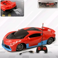 High-Speed RC Sports Car with Spray Exhaust Effect – USB Rechargeable Remote Control Racing Car with LED Lights & Stylish Design (1 Set)
