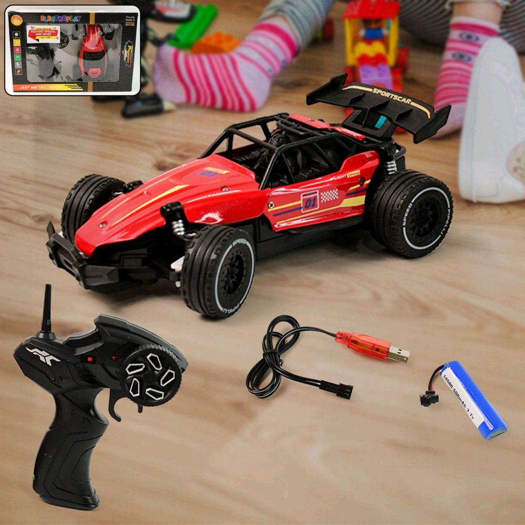 High-Speed Remote Control Racing Car – Red Off-Road Sports Edition