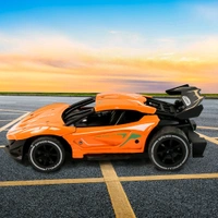 High-Speed RC Supercar with Remote Control – Rechargeable Off-Road Racing Car with Metal Body, LED Lights & Powerful Suspension