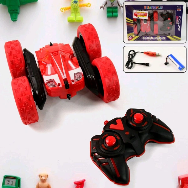 Remote Control Car, Double Sided Fast Stunt Car, RC Cars with 360° Flips, All Terrain Tires, Indoor / Outdoor Rechargeable Toy Car Gifts for Boys Age 4-7 8-12 Birthday (1 Set)