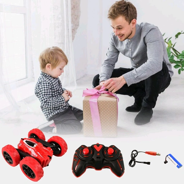 Remote Control Car, Double Sided Fast Stunt Car, RC Cars with 360° Flips, All Terrain Tires, Indoor / Outdoor Rechargeable Toy Car Gifts for Boys Age 4-7 8-12 Birthday (1 Set)