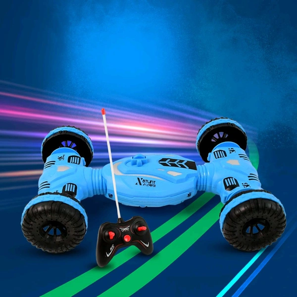 High-Speed Remote Control Stunt Car – 360° Rotating 4-Wheel Drive RC Toy with USB Charger & Dual-Side Racing for Kids (1 Set)