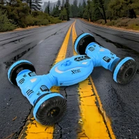 High-Speed Remote Control Stunt Car – 360° Rotating 4-Wheel Drive RC Toy with USB Charger & Dual-Side Racing for Kids (1 Set)