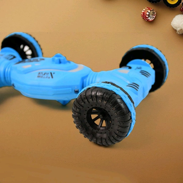 High-Speed Remote Control Stunt Car – 360° Rotating 4-Wheel Drive RC Toy with USB Charger & Dual-Side Racing for Kids (1 Set)
