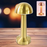 LED Lamp with Touch Control | Decorative Desk Lamp, Portable Metal LED Table Lamp, USB Rechargeable, 3 Colour, 3 Levels Brightness, Dimmable Eye Protection Modern Lamp for Home Decor Party Kids Room Bedroom (1 Pc)