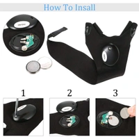 LED Flashlight Gloves Gifts for Men Light Fingerless Outdoor Fishing Gloves Tool Gadgets Gifts for Repairing Working