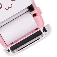 Pocket Mini Printer, Mobile Phone Bluetooth Connection Wireless Mini Thermal Printer with Android or iOS APP for Pictures, Portable Smart Printer, Contains 1 Rolls Thermal Paper, with Fast Paper Output for Photo Image - With 1 Thermal Paper