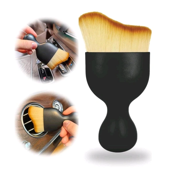 Mini Car Interior Cleaning Soft Brush -Car Cleaning Brushes Duster, Soft Bristles Dashboard Air Outlet Gap Dust Removal Brushes Soft Bristled Cleaning Brush be Appropriate for Car, Home, Office, Keyboard (1 Pc)