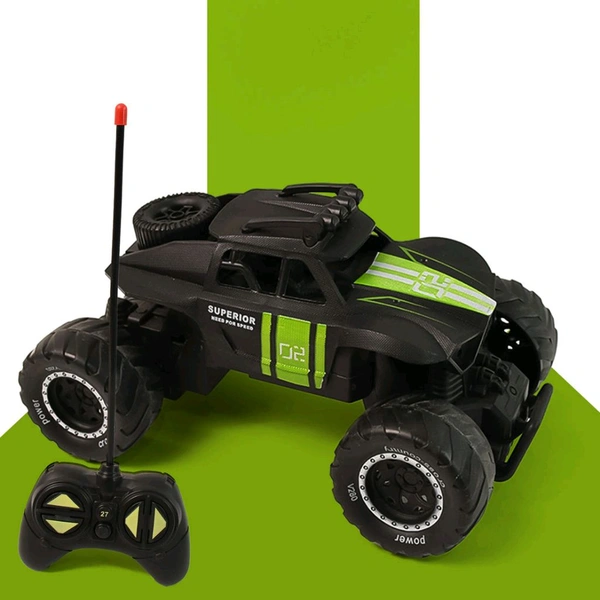 Remote Control Monster Truck Toy – High-Speed Off-Road RC Racing Car with Oversized Tires and 27 MHz Controller – Durable Plastic Body for Kids (1 Set)