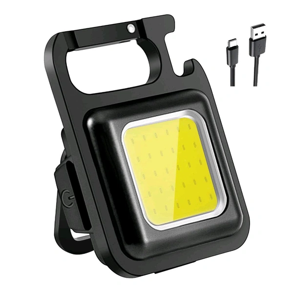 Mini Rechargeable Keychain Flashlight – Compact Power with 4 Light Modes