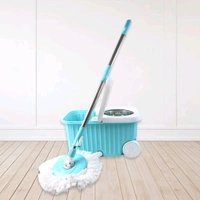 Apex Magic 360° Spin Mop Cleaning System with Stainless Steel Spinner, Heavy-Duty Wheels, Drain Spout, Telescopic Handle & Twin Mop Heads – Premium Bucket Mop Set for Effortless Home and Floor Cleaning