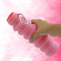 Foldable Water Bottle, Silicone Leak Proof Portable Sports Travel Water Bottle for Outdoor, Gym, Hiking (1 Pc / 24 cm Foldable)
