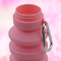 Foldable Water Bottle, Silicone Leak Proof Portable Sports Travel Water Bottle for Outdoor, Gym, Hiking (1 Pc / 24 cm Foldable)
