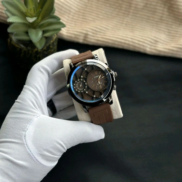 Curren Analog Quartz Watch – Crafted for Style, Built for Everyday - Brown