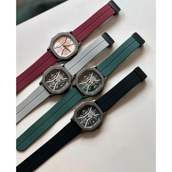 V7 Analog Quartz Watch – Crafted for Style, Built for Everyday - Black