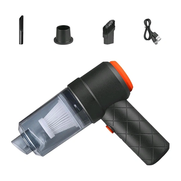 Vacuum Cleaner Dust Collection 2 in 1 Car Vacuum Cleaner High-Power Handheld Wireless Vacuum Cleaner Home Car Dual-use Portable USB Rechargeable Mini Car Vacuum for Vehicle, Home and Office