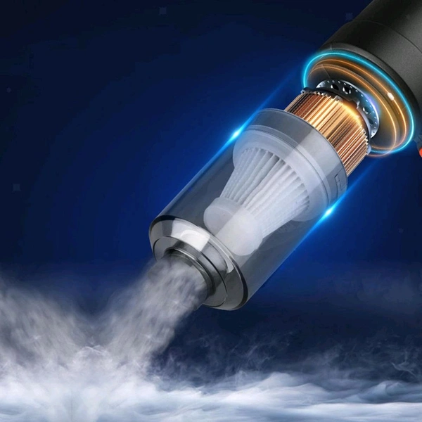 Vacuum Cleaner Dust Collection 2 in 1 Car Vacuum Cleaner High-Power Handheld Wireless Vacuum Cleaner Home Car Dual-use Portable USB Rechargeable Mini Car Vacuum for Vehicle, Home and Office