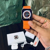 Trending Combo Offer | Series Smartwatch, Wireless Buds, 4 Straps, Cable Protector, Silicone Buds Case
