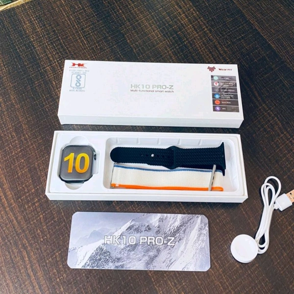 Wearfit Hk 10 Pro-Z Smartwatch | Premium Series with Dual Strap | Bluetooth Calling, Health Sensors & Sports Modes - 1 Month Cybzone Warranty