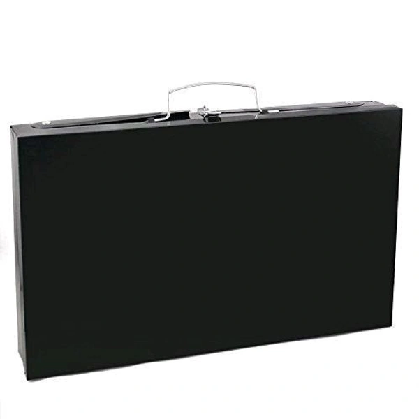 Stainless Steel Briefcase Style Barbecue Grill Toaster (Medium, Black)