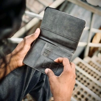 Passport Holder Leather Travel Wallet - Pu leather wallet, RFID Blocking Passport Wallet, Credit Card holder, Passport Cover - SRW1
