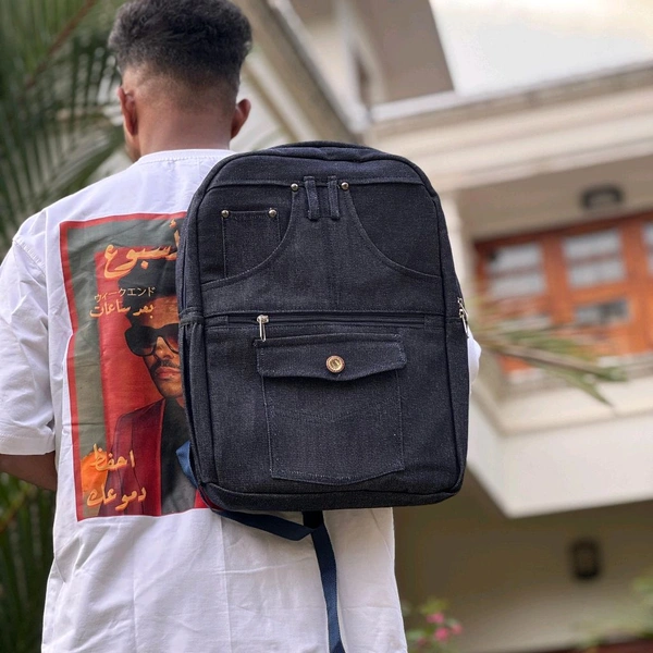 Backpack Canvas Backpack Casual School Book Bug Women And Men Laptop Travel Rack Sack College Shoulder Bag Lightweight Large Capacity
 - Blue