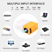 Mini Portable Movie Projector With Speaker - Fast Focus, Compatible With Laptops And TVs, Perfect For Game Consoles And USB Devices, Standard Plug, Home Theater Office Use, Ideal Gift
 - Yellow