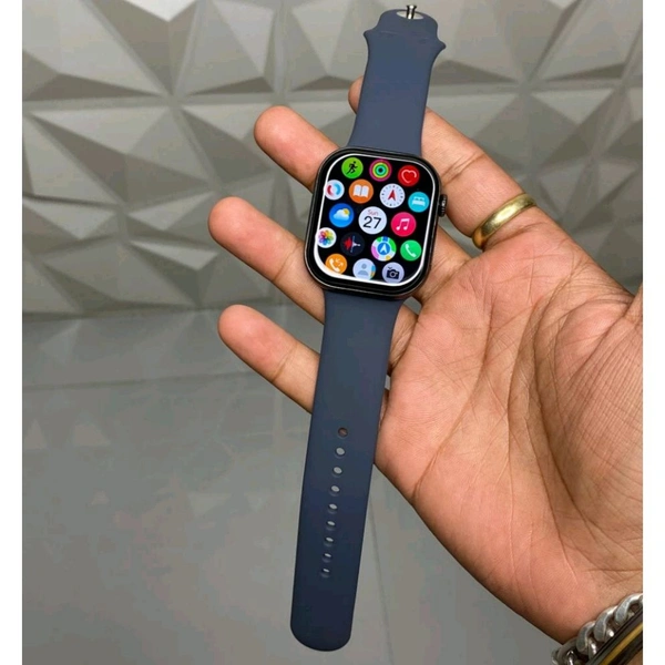 Hello Plum H16 Smartwatch – 1GB Storage, Smooth 60Hz Display, Always-On, TWS Connectivity - Black, 1 Month Cybzone Warranty