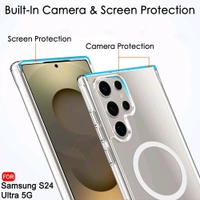 MagSafe Crystal Clear Case for Samsung Galaxy  S25 Series – Anti-Yellow, Premium Protection - Samsung S25 Ultra