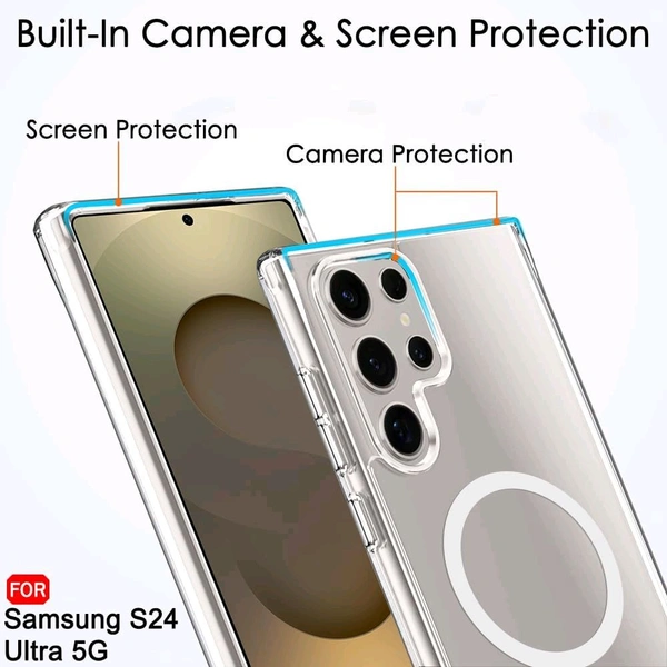 MagSafe Crystal Clear Case for Samsung Galaxy  S25 Series – Anti-Yellow, Premium Protection - Samsung S25 Ultra