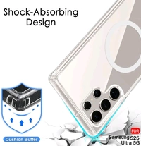 MagSafe Crystal Clear Case for Samsung Galaxy  S25 Series – Anti-Yellow, Premium Protection - Samsung S25 Ultra