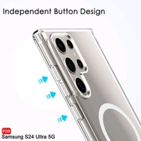 MagSafe Crystal Clear Case for Samsung Galaxy  S25 Series – Anti-Yellow, Premium Protection - Samsung S25 Ultra