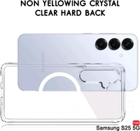 MagSafe Crystal Clear Case for Samsung Galaxy  S25 Series – Anti-Yellow, Premium Protection - Samsung S25