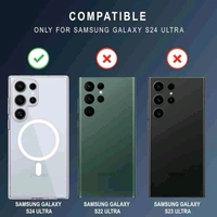 MagSafe Crystal Clear Case for Samsung S24 Series – Anti-Yellow, Premium Protection - Samsung S24 Ultra