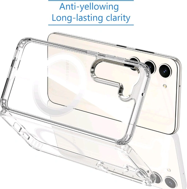 MagSafe Crystal Clear Case for Samsung S24 Series – Anti-Yellow, Premium Protection - Samsung S24 Plus