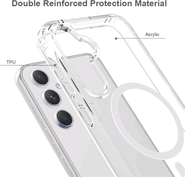 MagSafe Crystal Clear Case for Samsung S24 Series – Anti-Yellow, Premium Protection - Samsung S24 Plus