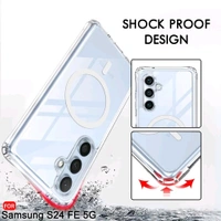 MagSafe Crystal Clear Case for Samsung S24 Series – Anti-Yellow, Premium Protection - Samsung S24 Fe