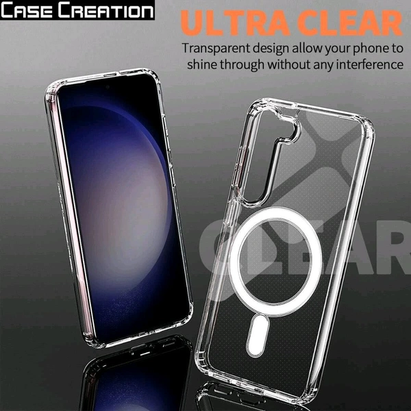MagSafe Crystal Clear Case for Samsung S23 Series – Anti-Yellow, Premium Protection - Samsung S23 Plus