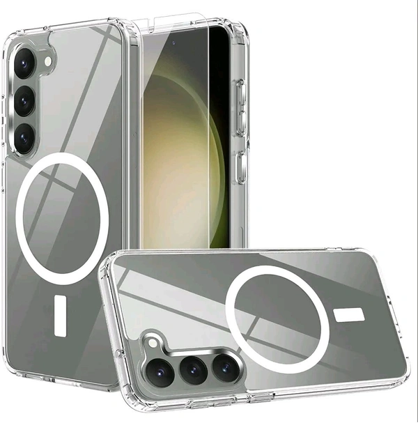MagSafe Crystal Clear Case for Samsung S23 Series – Anti-Yellow, Premium Protection - Samsung S23