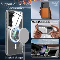 MagSafe Crystal Clear Case for Samsung S23 Series – Anti-Yellow, Premium Protection - Samsung S23