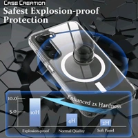 MagSafe Crystal Clear Case for Samsung S23 Series – Anti-Yellow, Premium Protection - Samsung S23