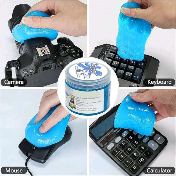 Super Clean Magic Gel Cleaner for Car Interior Dust Cleaner for Keyboard Computer Laptop Home & Office Window Grill Electronics Cleaning Gel 