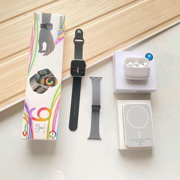 3 in 1 Tech Bundle Deal | Series 9 Smartwatch + TWS Earbuds + Magnetic Powerbank