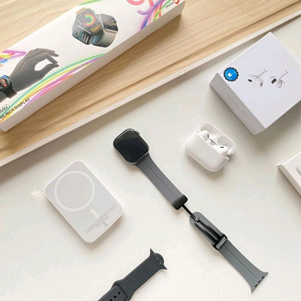3 in 1 Tech Bundle Deal | Series 9 Smartwatch + TWS Earbuds + Magnetic Powerbank