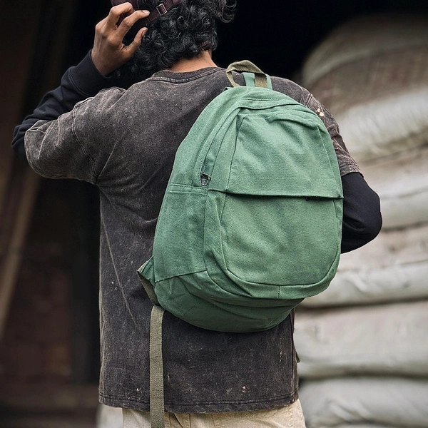 Backpack Canvas Backpack Casual School Book Bug Women And Men Laptop Travel Rack Sack College Shoulder Bag Lightweight Large Capacity
